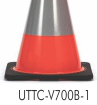 Flowing Orange Base PVC Traffic Cone