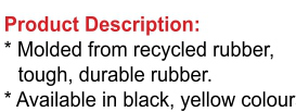 Reflective Recycled Rubber Speed Hump