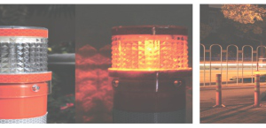 Solar Lamp for Warning Post